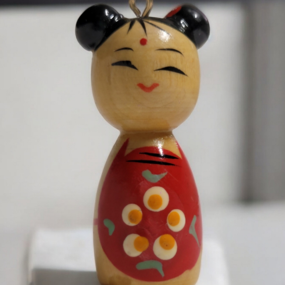 Usaburo Japanese Kokeshi Wooden Doll